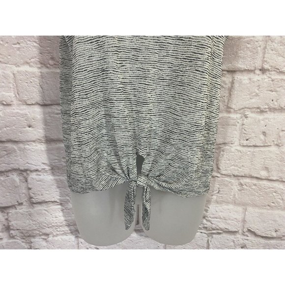 J CREW Tie Front Tank Top Womens S Space Dyed Sleeveless Soft Stretch Modal 9546 - Picture 3 of 6